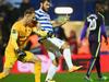 LONDON, ENGLAND - NOVEMBER 08: Joe Hart of Manchester City tangles with Charlie Austin of QPR during the Barclays Premier League match between Queens Park Rangers and Manchester City at Loftus Road on November 8, 2014 in London, England. (Photo by Tom Dulat/Getty Images)