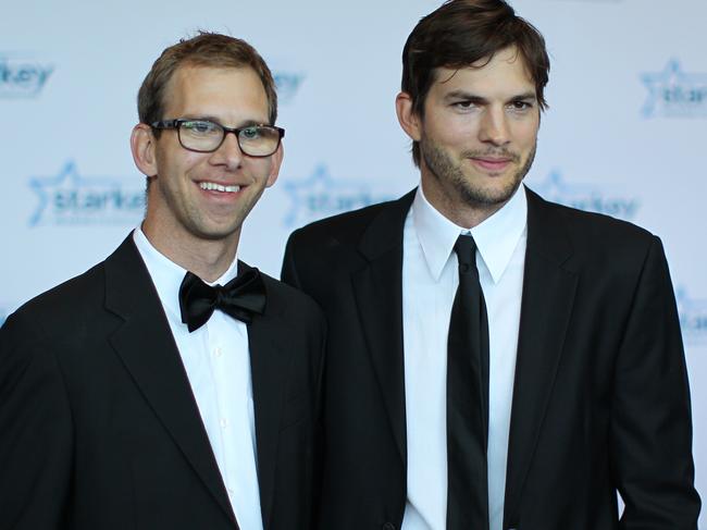 Twin brothers Michael Kutcher and Ashton Kutcher. Picture: Adam Bettcher/Getty Images for Starkey Hearing Foundation