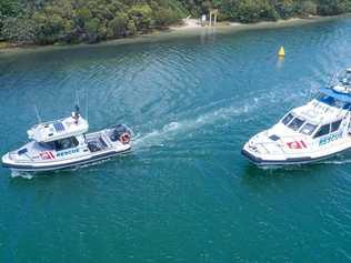 ON DUTY: Rescue vessels from Point Danger attending a scene during the summer. Picture: Contributed