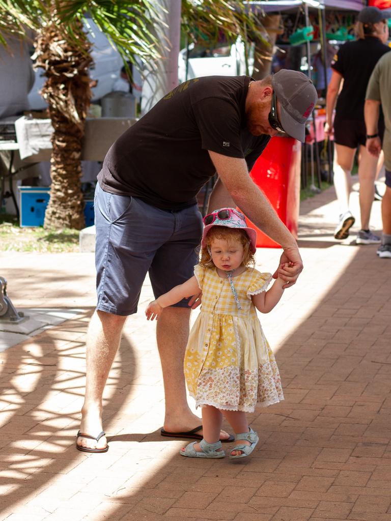 Guests danced along to live music at the Urangan Markets.