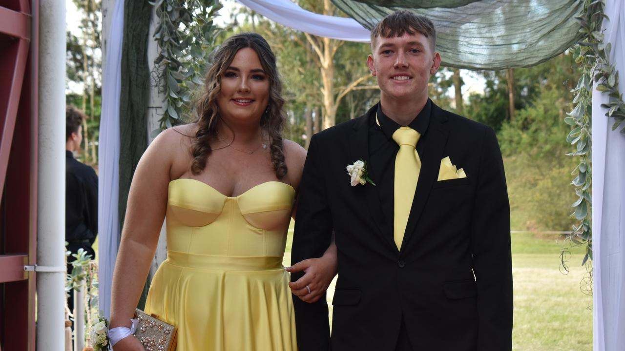 Kiarnah Lee and Seamus Nash at the Gympie State High School Formal 2022.