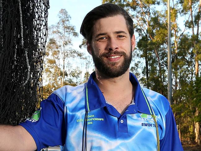 Swim coach Ben Allen of Paddington from Albany Creek Swim Club.  Picture: Josh Woning.