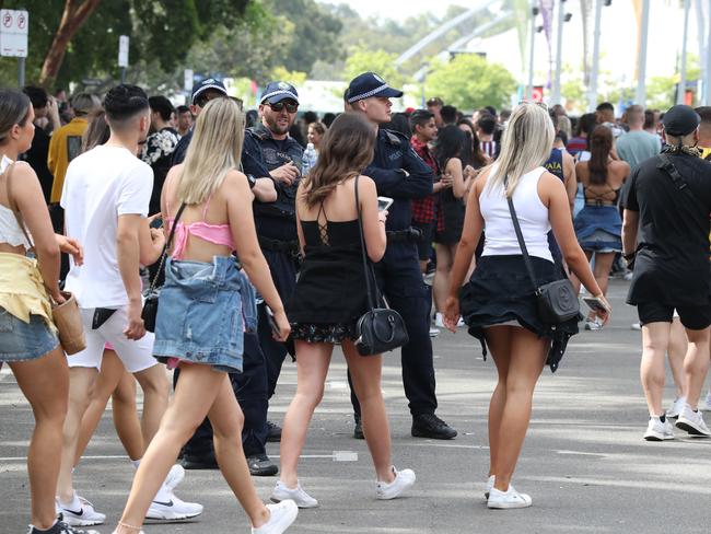 Revellers arrive at Festival X in Olympic Park in November 2019.