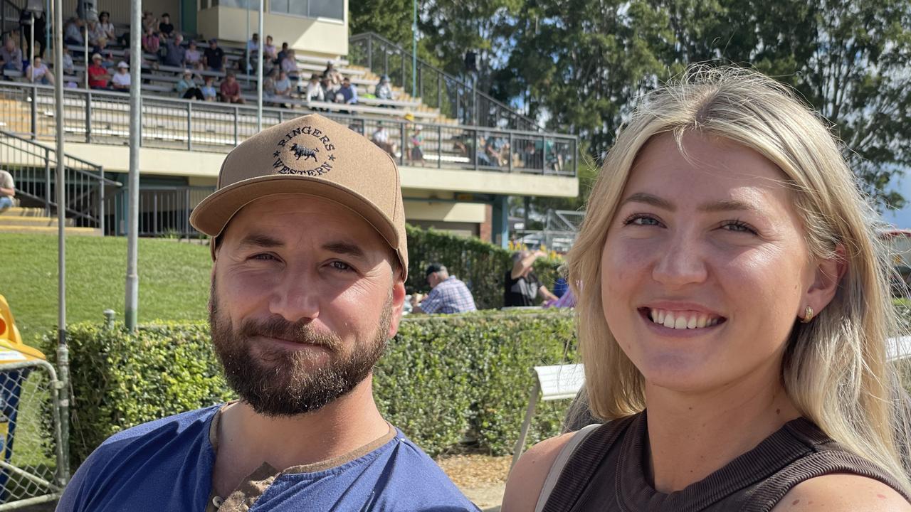 Jeremy DePuydt and Georgia Jacobson enjoy People's Day at the 2024 Gympie Show.