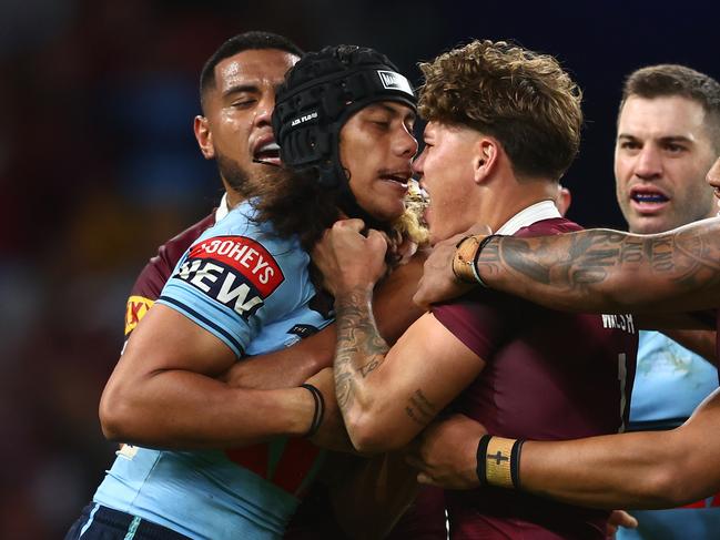 NSW will once again target Reece Walsh of the Maroons. Picture: Getty Images