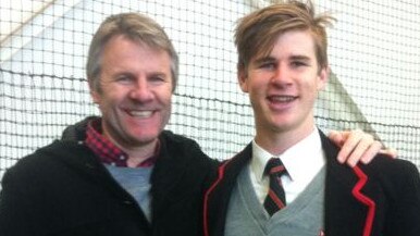 Andy Gowers with son Will Gowers.