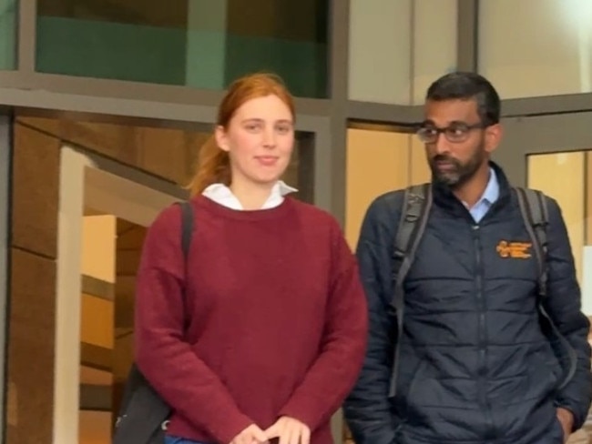 Deakin University student Jasmine Duff fronted court on Wednesday. Picture: Erin Constable