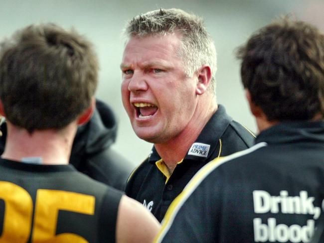 Coach Danny Frawley took the manure dumped at Punt Rd and put it on his garden at home.