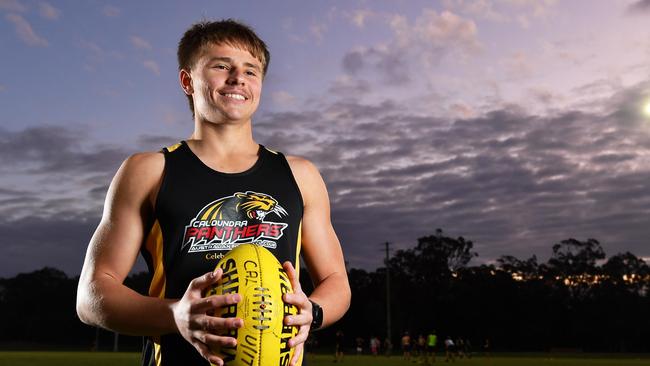 Sunshine Coast Aussie rules talent Harry Ronchi. Picture: Patrick Woods.