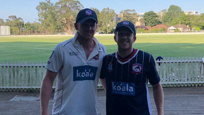 Sam and Angus Robson set a Sydney grade cricket record last weekend.