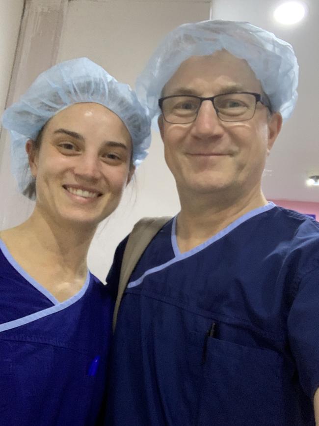 Bec Proudman and her father Tim are both doctors. Picture: Supplied