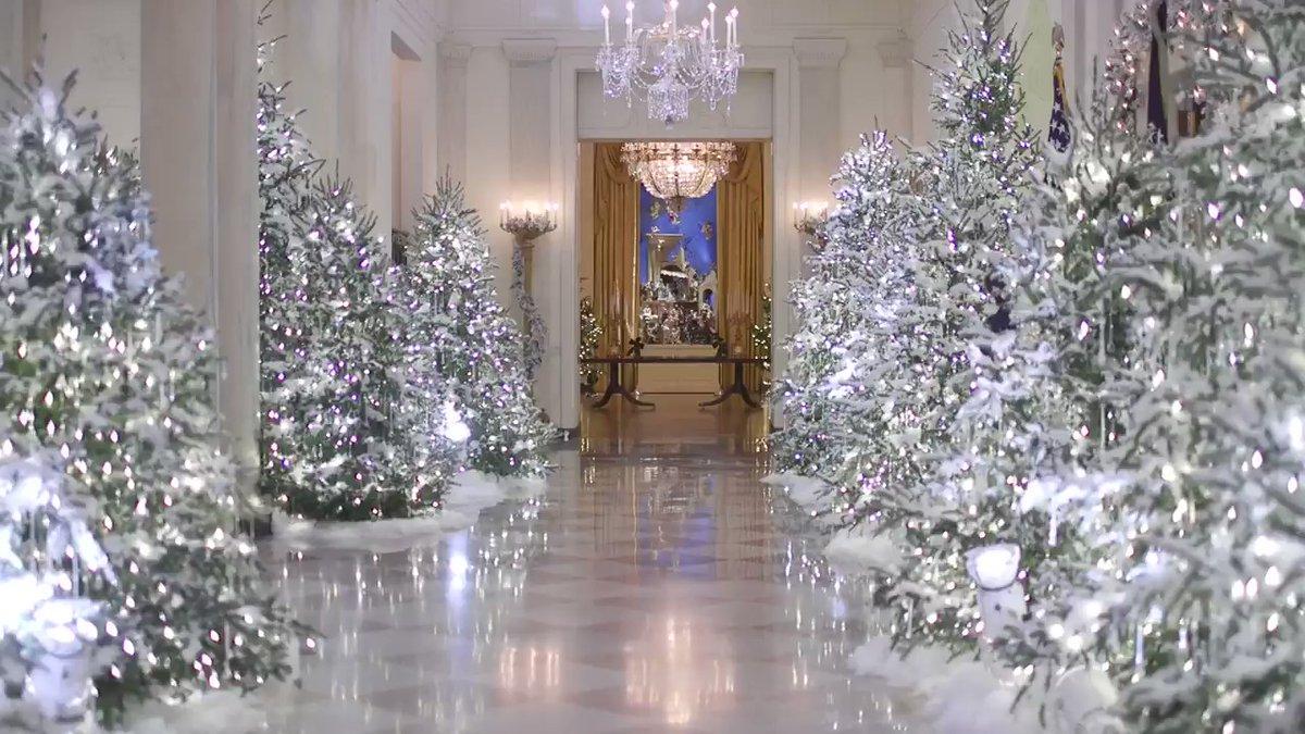 Subtlety Not in Season as White House Holiday Decorations Revealed. Credit - Twitter/FLOTUS via Storyful