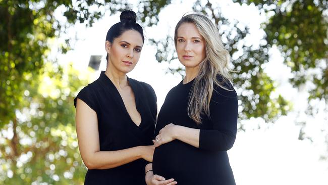 Zoe Marshall (left) and Rachael Casella are raising awareness for parents who have lost children before and after birth. Picture: Sam Ruttyn