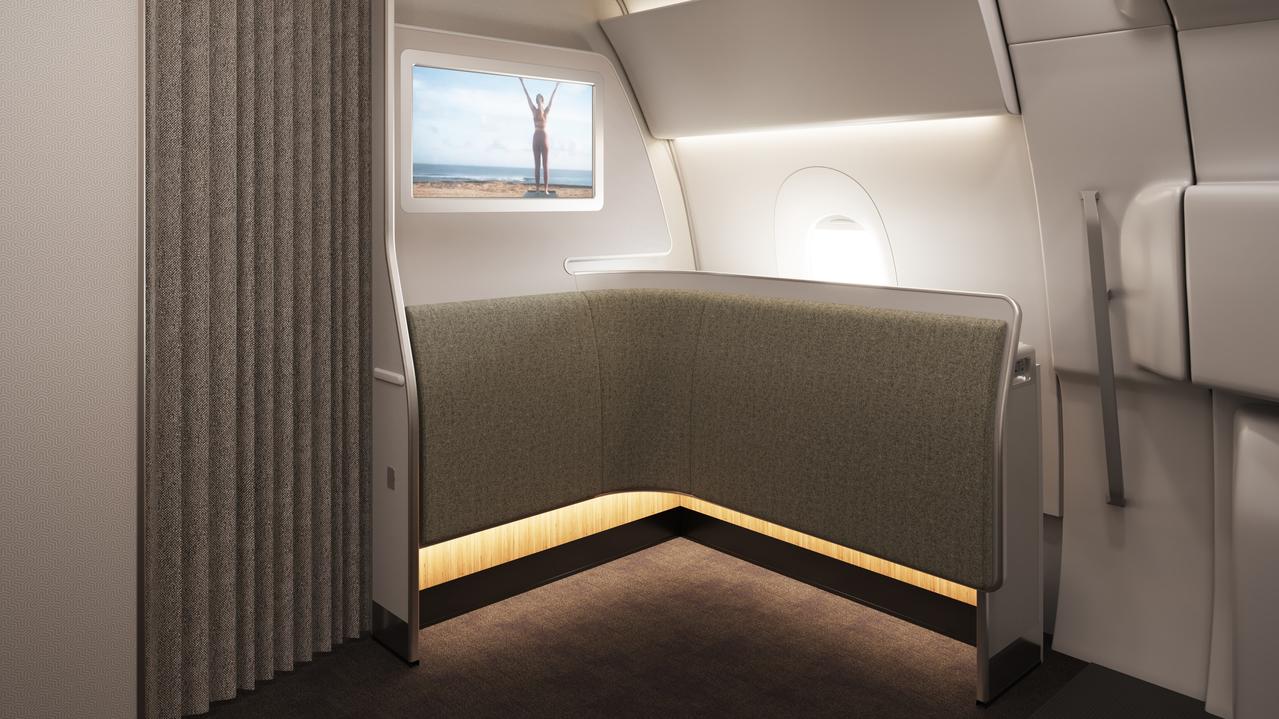 The wellness zone Qantas will incorporate into new A350-1000s flying 20 hour plus services.