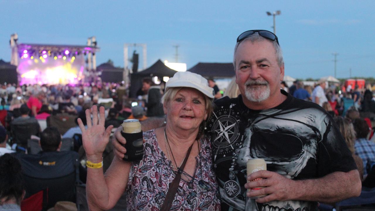 SOUNDS OF ROCK: Glenda and Tim Bradshaw enjoying the festival at Burnett Heads.