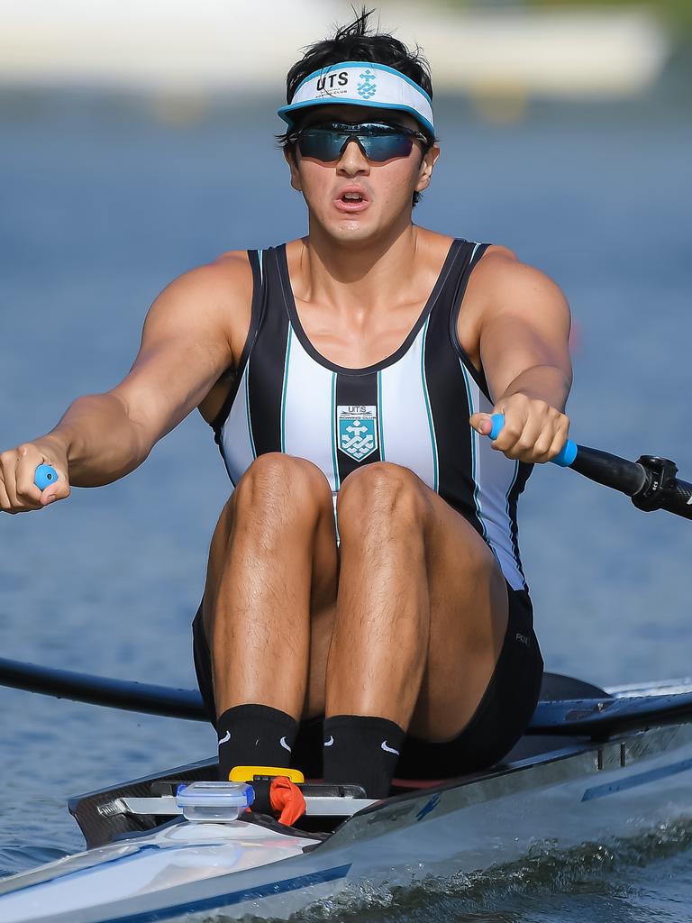 Rowers at the NSW championships at Penrith. Pictures: Brad Redfern