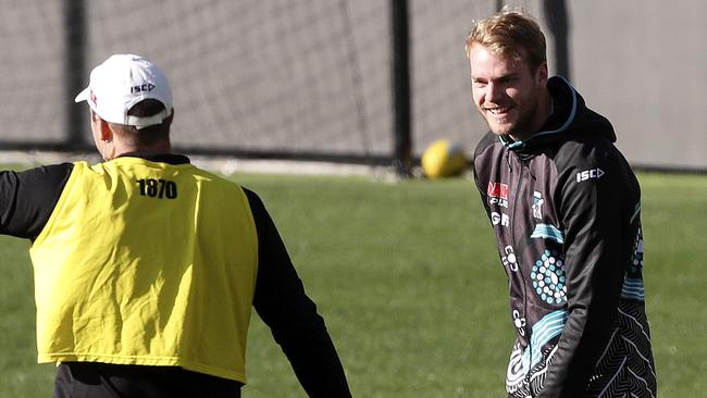 Jack Watts will front a singles event promoted by the Port Adelaide Football Club. Picture: Sarah Reed