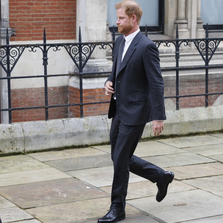 Harry Making A Point by fronting up to the High Court. Picture: Belinda Jiao/Getty Images