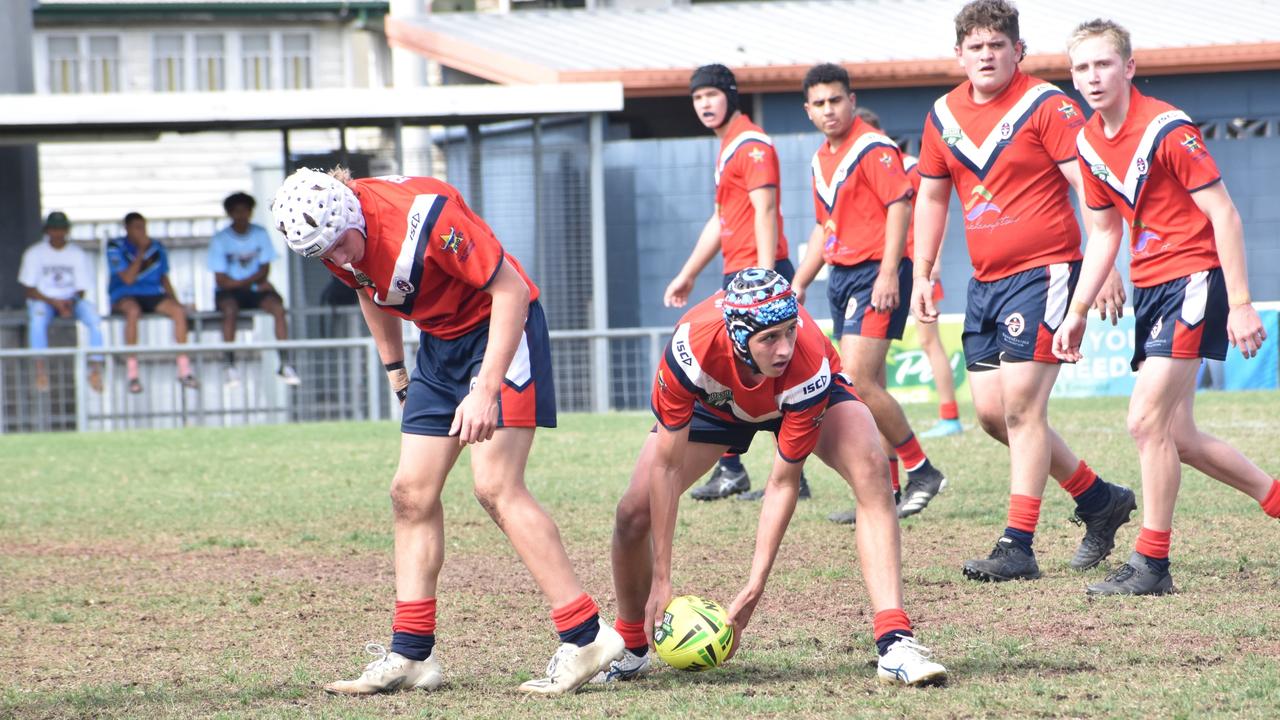 Rockhampton District Secondary Schools Rugby League grand finals, Year 10A, St Brendan’s College versus Emmaus College Browne Park, September 10, 2022.