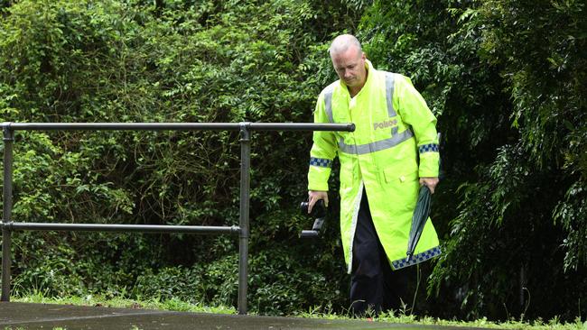 The woman’s body was found in bushland. Picture: Lachie Millard