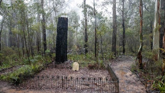 An old grave at Grant Historic Area, where police are searching. Picture: Jason Edwards