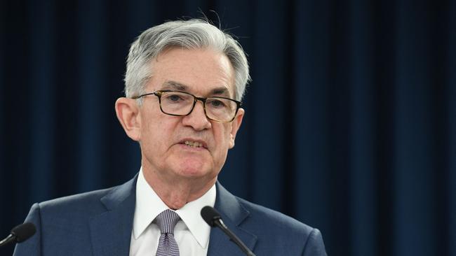 US Federal Reserve Chairman Jerome Powell. Picture: AFP