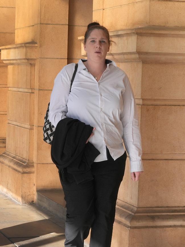 Starr Cahill arriving at the District Court. Picture: Dean Martin