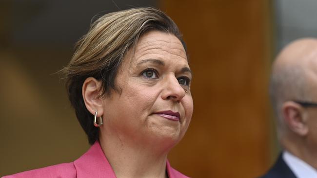 Communications Minister Michelle Rowland slammed Meta’s decision to walk away from the News Media Bargaining Code. Picture: NCA NewsWire / Martin Ollman