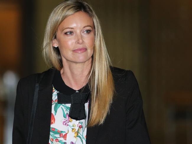 Former model Kelly Landry has applied for an AVO against her husband, celebrity accountant Anthony Bell.