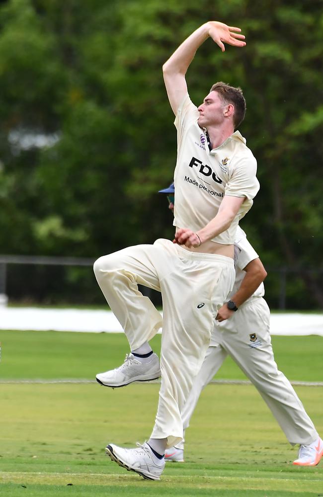 University bowler and BBC old boy Matt Willans on January 11, 2025. Picture, John Gass