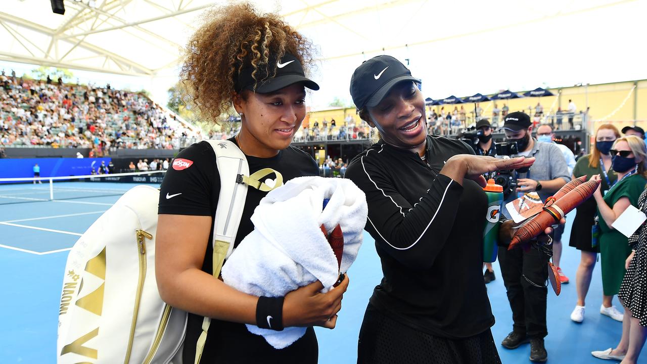 Naomi Osaka and Serena Williams have both pulled out of the Yarra Valley with injuries. Picture: Mark Brake/Getty Images