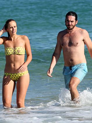 From this day at Bondi Beach... Peter Stefanovic and Sylvia Jeffreys.