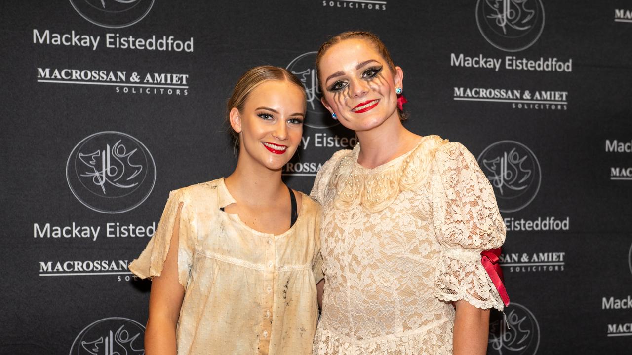Abigail Vickers and Taylah Green at the 75th Mackay Eisteddfod 2022.Picture: Michaela Harlow