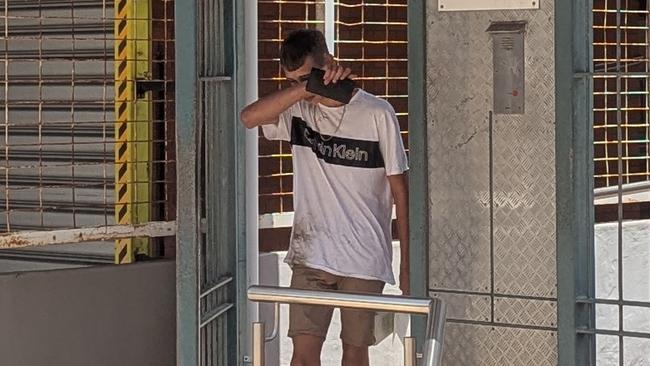 Melbourne teenager Nathaniel Gilbert, 18, leaving the Southport Watchhouse after his successful bail application on January 27, 2025. Picture: Alex Treacy