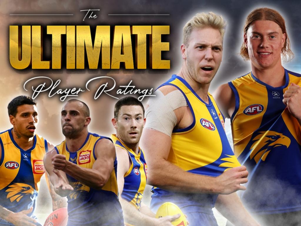West Coast ultimate player ratings; AFL 2025, Harley Reid, Oscar Allen, Jeremy McGovern, Tim