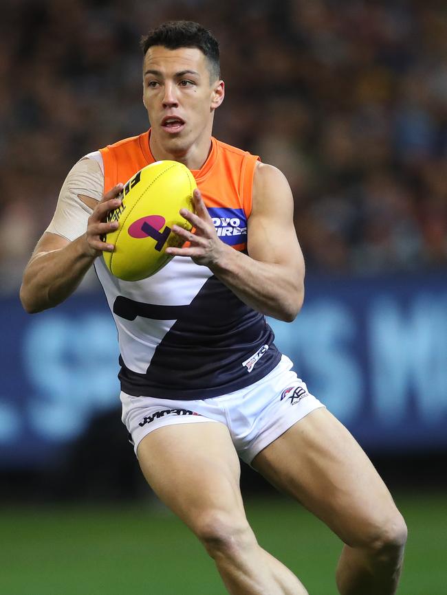 Former Giants Dylan Shiel during the semi-final against Collingwood at the MCG. Picture. Phil Hillyard