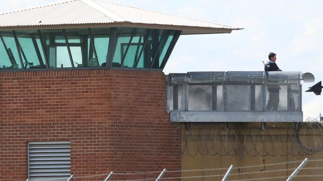 A guard in a tower at Goulburn Correctional Centre saw a drone hovering above the prison.