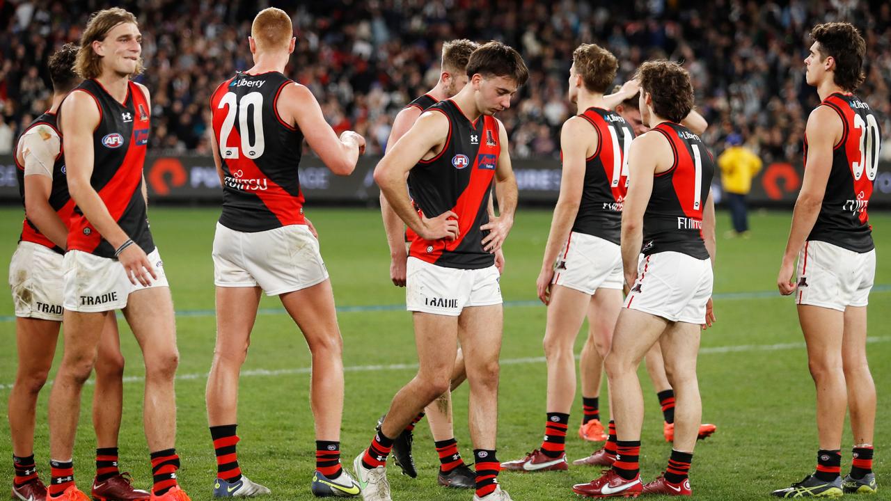 The Bombers struggled in 2022. Picture: Dylan Burns