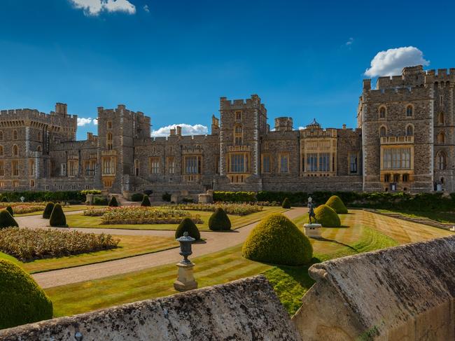 The medieval Windsor Castle where Eugenie and Jack will wed.