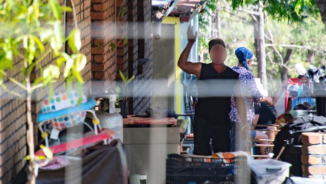 Anglican Catholic Mission Community members inside the Far North Queensland compound. Picture: Brian Cassey