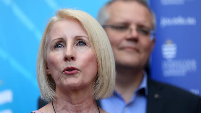  JCU vice-chancellor Sandra Harding, who sent an email to staff after the judgment, with Scott Morrison. Picture: Stewart McLean