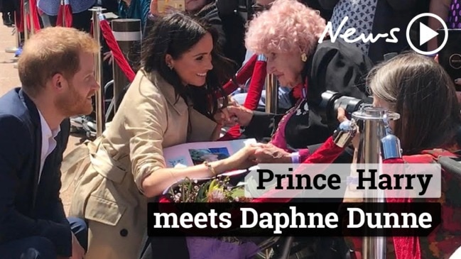 Royal Tour: Prince Harry meets Daphne Dunne