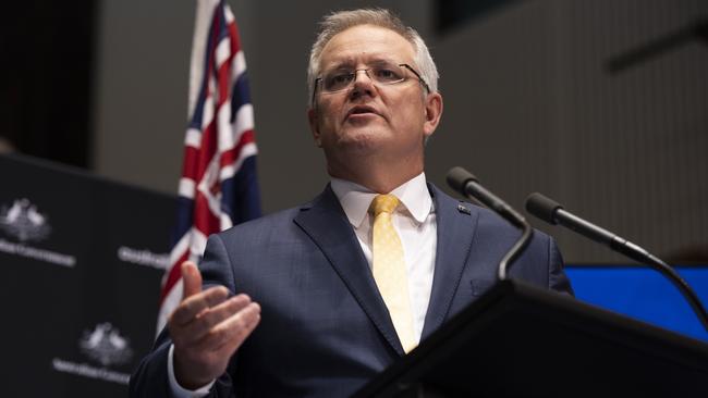 Scott Morrison is shifting to a COVID-19 recovery footing. Picture: Getty Images