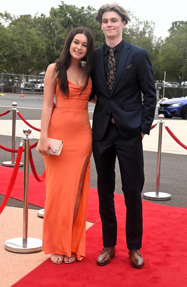 Annalise Whight and Daniel Howard at Pacific Lutheran College 2023 formal. Picture: Tegan Annett