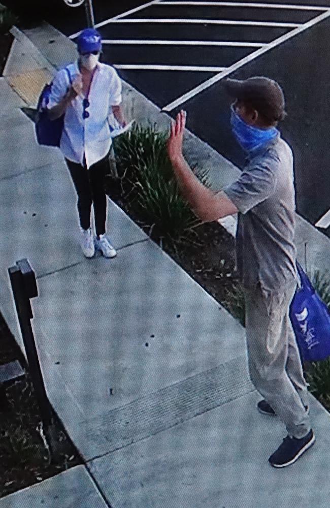 Hours before they were spotted on a hike, Harry and Meghan delivered meals for charity. Picture: BACKGRID Australia