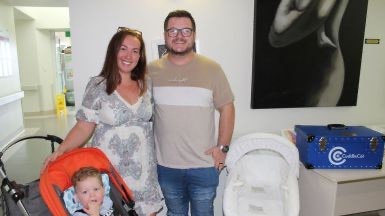 Earlier this year, James and Gabriella Overall lost their beautiful boy, Luke, at 23 weeks. They have since raised funds for a Cuddle Cot, a medical cot that allows stillborn babies to stay with their families longer in an effort to help other grieving parents.