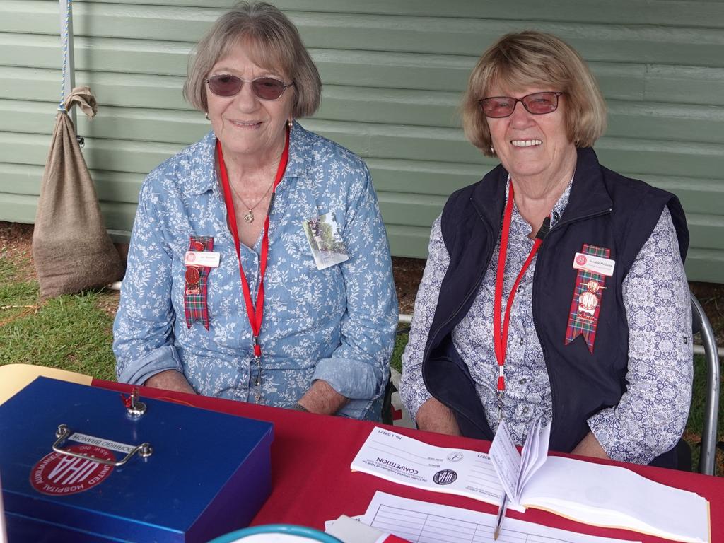 Dorrigo UHA members Jan Bennett and Sandra McGuire at the Dorrigo Show, November 24, 2023. Picture: Chris Knight