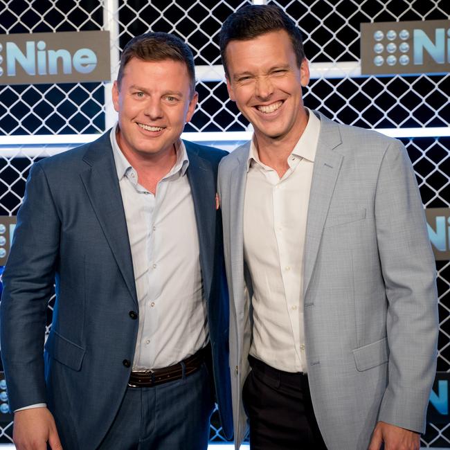 James Bracey (R) pictured with Ben Fordham. Picture: Channel 9