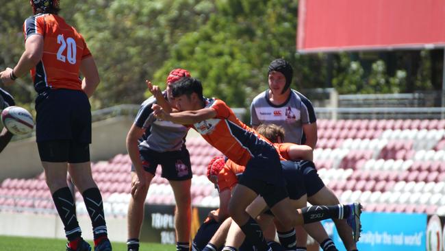 Emerging Reds Cup day 1 action between SEQ and Brisbane Grey in the Under 15s.