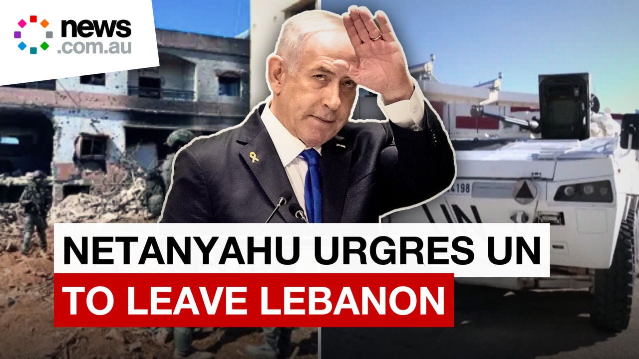 Israel's Netanyahu urges UN forces leave Lebanon combat zones